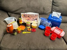 Vintage Tupperware Mini Party Set & Make And Serve Children’s Set With Extras