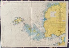 Admiralty 2356 Goulet De Brest To Portsall Incluiding Ile D'ouessant Vintage Map