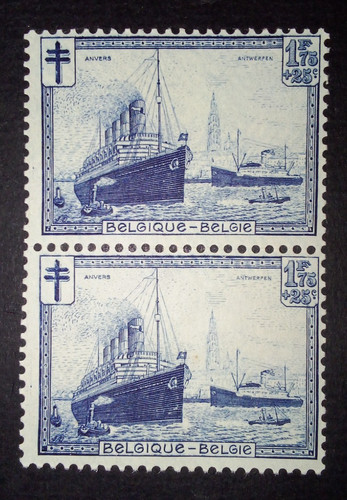 Timbre belgique rade - rade, d'anvers