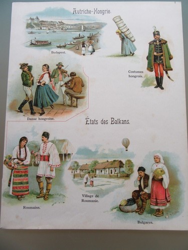 Belle chromolithographie 1880 - chromolithographie,