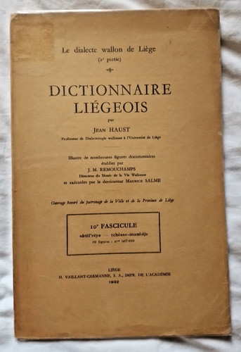 Dictionnaire liégeois par - liégeois,