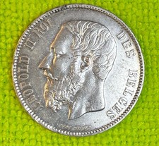 BELGIUM 1869 Silver 5 Francs