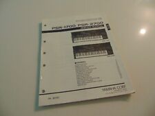 Yamaha Portatone PSR-1700 PSR-2700 Keyboard Service Repair Manual Schematics