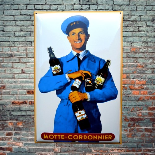 Plaque émaillée biere - émaillée,