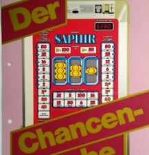 Bally Wulff Rotomat Saphir Slot Machine Flyer Original German Text Vintage Art