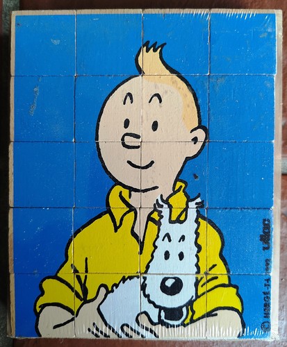 Tintin jeu cubes portrait - de,