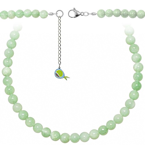 Collier jade vert perles - jade,