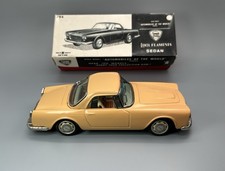 Vtg Tin Friction 1961 Lancia Flaminia GT w/Box / Bandai Toys Japan / Man Cave