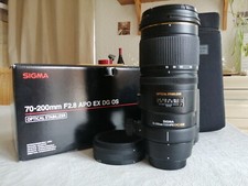 objectif 70-200mm APO EX DG OS sigma pour nikon AF presque neuf (utilisé 3 fois)