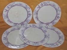 Série de 5 assiettes plates