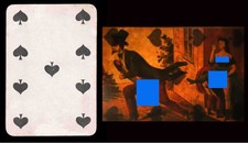 CARTE A JOUER EROTIQUE 1830 / hidden optique optical toy lanterne magique / 256