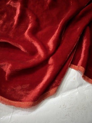 Tissu velours soie m - velours, de