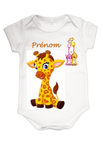 Body bébé girafe - , mignon