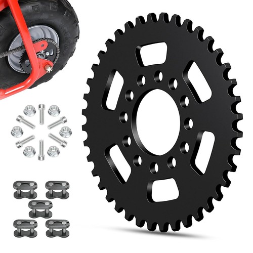Black chain tooth rear - black,