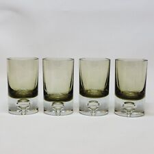 4 Vintage Smoked Glass Whiskey Glasses Design Air Bubble TAPIO WIRKKALA? 