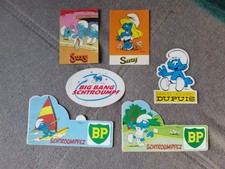 Lot d'Anciens autocollants BD SCHTROUMPF