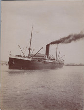 La Pallice, English liner Ortega, vintage silver print, ca.1925 Vintage