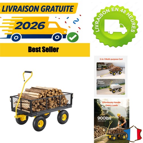 Chariot jardin vevor 4 - jardin,