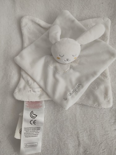 Doudou plat mouchoir - plat/mouchoir, lapin