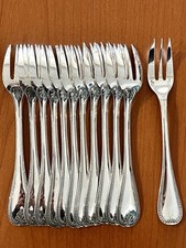 Christofle Malmaison ,12 Fourchettes À Gâteaux Dessert état Neuf 