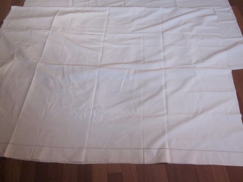 Ancien drap lin imposant - drap,