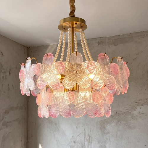 Murano style floral chandelier - murano,