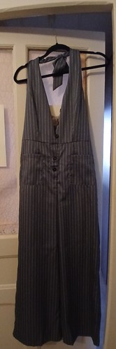 Shein robe salopette midi gris