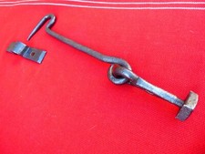 crochet ancien en fer forgé de porte volet art populaire n°8