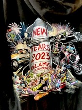 Glamis Sand Dunes New Years 2023  Men’s Black Hooded Sweatshirt Size S