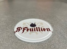 ROUND EPOXY FOR BELGIAN ABBEY BEER PUMP BELGIAN BEER ST FEUILLIEN RARE