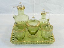 BACCARAT / DAUM / ST LOUIS / ST DENIS Green Tinted Crystal NIGHT SERVICE