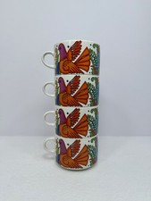 Villeroy & Boch ~ Acapulco Stackable  Coffee/ Tea Cups, Luxembourg ~ Lot of 4