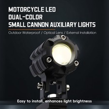 Phare moto blanc jaune LED antibrouillard avec faisceau HL pour motos