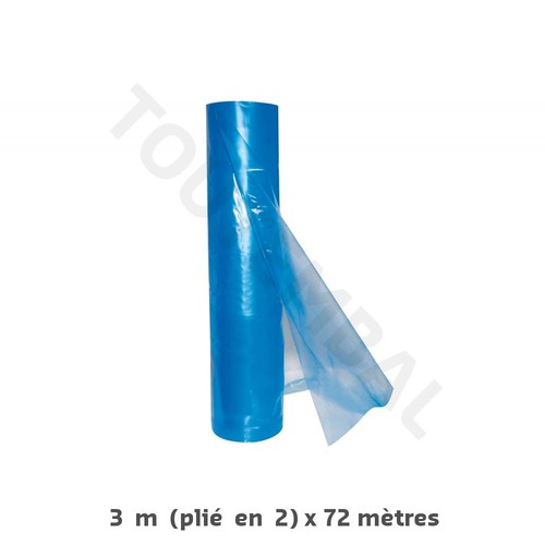 Rouleau film plastique bleu - film,