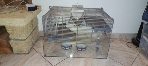 Cage hamster verre et - en,