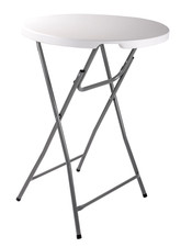 Table Haute Pliante avec Pieds Antidérapants Table Bistrot avec Capacité de Char