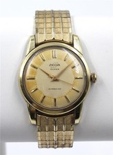 Vintage Enicar Super Ultrasonic Tropical Pie Pan Dial 34mm Men's Wristwatch
