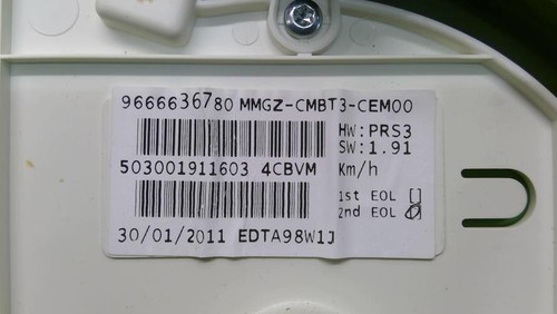 Compteur peugeot 206 - compteur, 206+