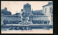 CPA Carvin, Le Monument 