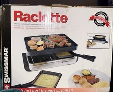 Swissmar 4 Person Raclette Party Grill Stainless New Open Box