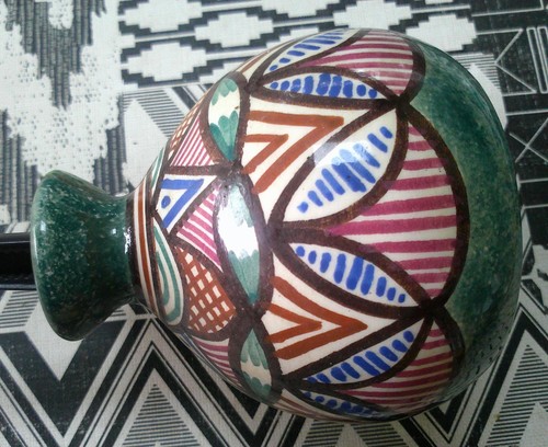 Vase rond faïence - vase,
