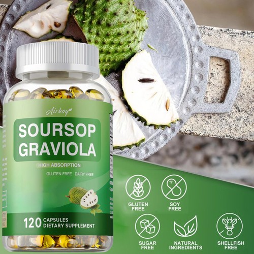 Soursop graviola capsules - graviola,