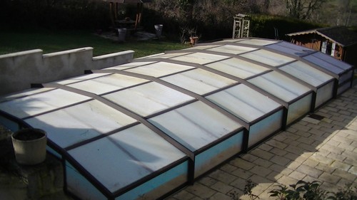 Abri piscine telescopique - abri,