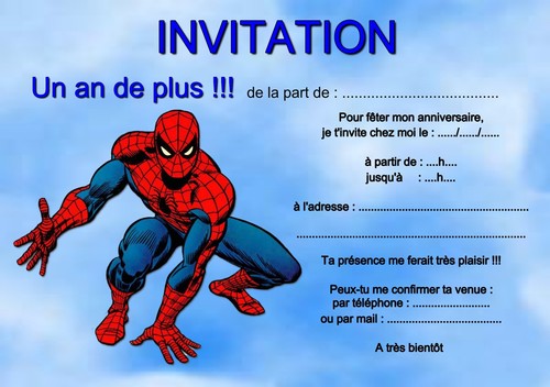 Cartes invitation - 5, ou