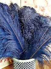 LOT 8 ANTIQUE LARGE OSTRICH FEATHERS 19TH CENTURY, ANTIQUE MILLINER STOCK HAT