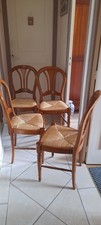 chaises de salle à manger  en merisier clair 45/90