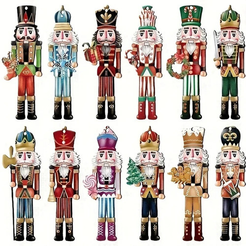 12pcs figurines casse - figurines, casse-noisette