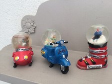 Lot of 3 Snowballs - Scooter - Snowmobile - Snow Shoe - Very Good Condition