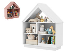 Bibliothèque - Etagère - Meuble De Rangement Enfants Jouet En Bois Blanc ou Rose