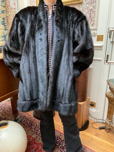 Manteau fourrure vison - fourrure, jean